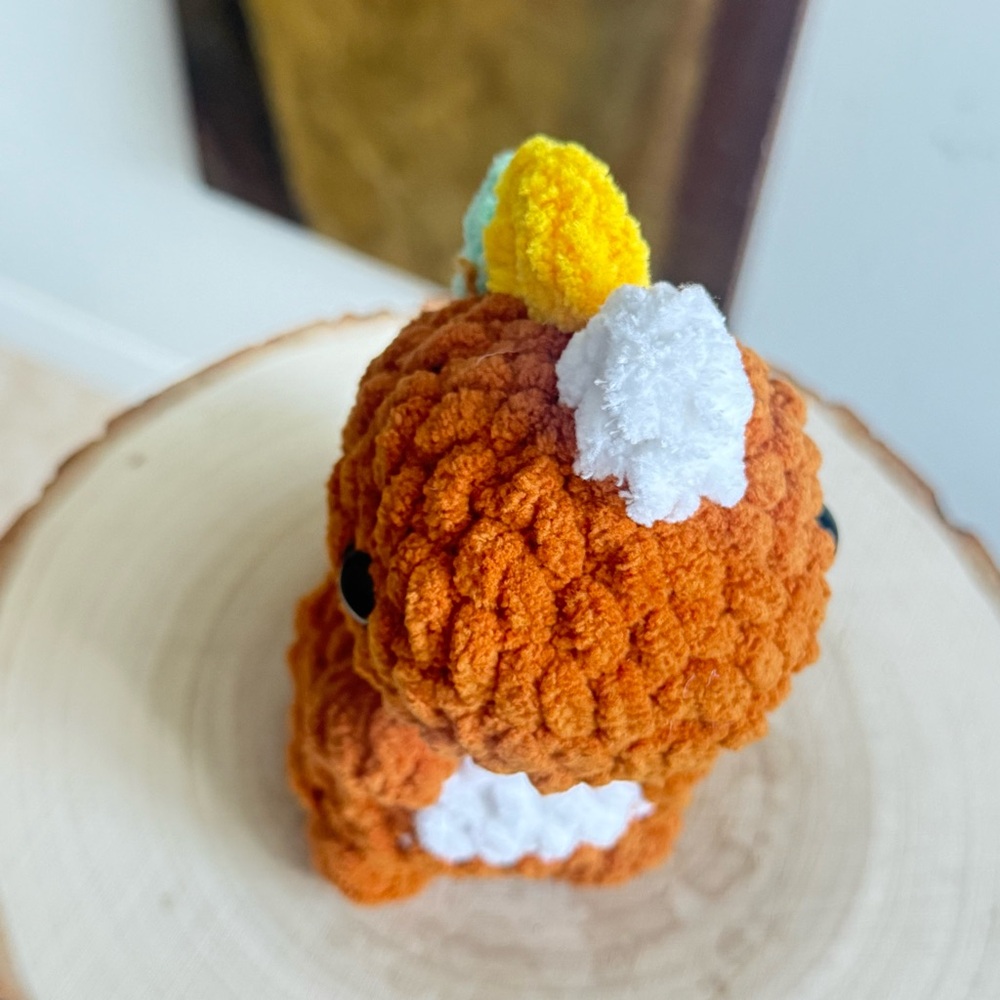 Handmade Crochet Baby Dinosaur Kawaii Plushie Mini Dino Gift - Picture 6 of 10